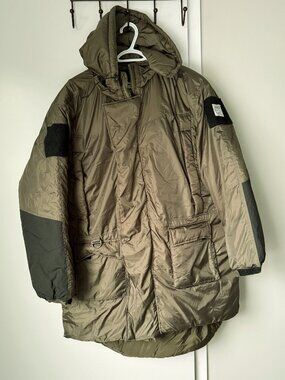 MADNESS Olive Long Hooded Parka Jacket Size XXL